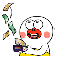 Money Cash Sticker by kwaesam
