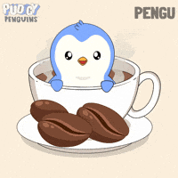 Good Morning Hello GIF by Pudgy Penguins