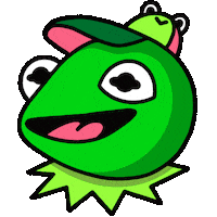 Kermit The Frog Blink Sticker