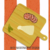 Hungry Food GIF by Lucy Woodworth Design
