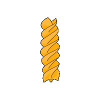 Loop Pasta Sticker by Zeynep Alpay