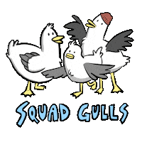 Squad Goals Seagull Sticker by Dami Lee