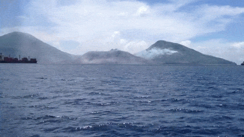 volcano eruption GIF