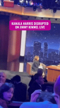 Pro-Palestine Protesters Interrupt Kamala Harris's Appearance on Jimmy Kimmel Show