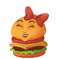 Burger Love Sticker by Dear Me Beauty