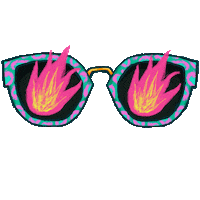 Eva_Sekeresova hot cool fire green Sticker