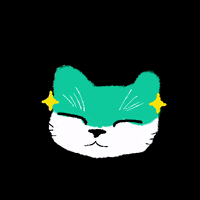 dojubo cat kitty brillo gatito GIF