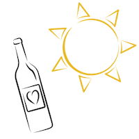 ClinkDifferent summer cheers wine rose Sticker