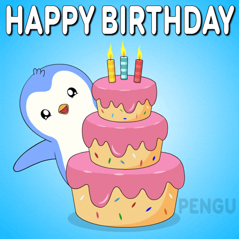 Happy Birthday GIF by Pudgy Penguins