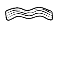 South Beach Bacon Sticker by Shh Miami