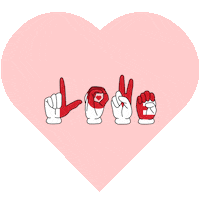 In Love Heart Sticker by Salvador Sanchez Artist