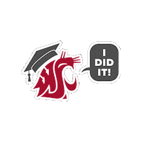 Washington State University Go Cougs Sticker by WSU Pullman