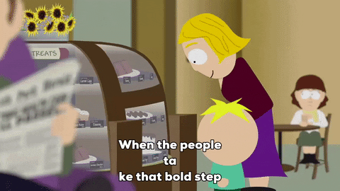 butters stotch table GIF by South Park 