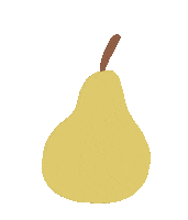 lucybpalma worm ilove pear pera Sticker