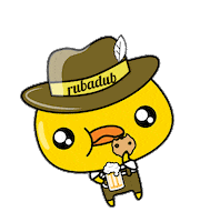 germany eating Sticker by Rubadub Media