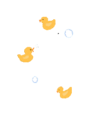 Duck Peach Sticker