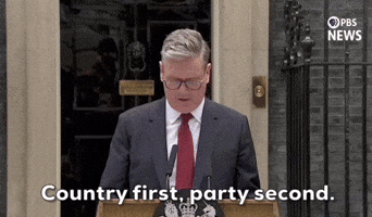 "Country first, party second."