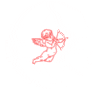 HolyGuns red neon angel cupido Sticker