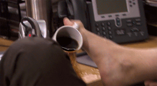 the office coffee GIF