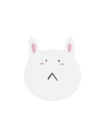 angelicahu bunny scream ah shout Sticker