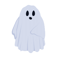 Floating Trick Or Treat Sticker