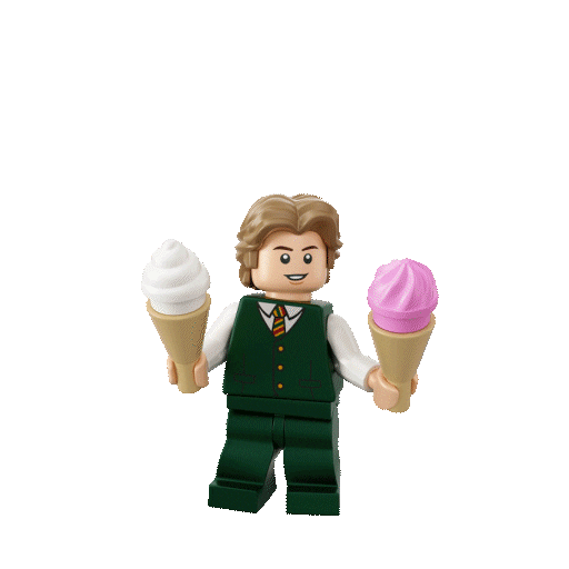 3D V Sticker by LEGO