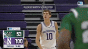Mens Basketball Smile GIF by Northwestern Athletics