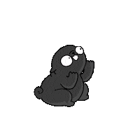 go black dog Sticker by 157ofgemma