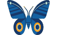 Community Butterfly Sticker by Old Pasadena