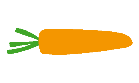 carrot veggie Sticker by Pierogi Pierogi