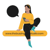 Design Marketing Sticker by The Buzzing Studio