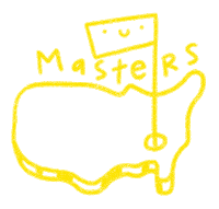 The Masters Logo Sticker by Catharina Stewart