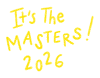 The Masters Golf Sticker by Catharina Stewart