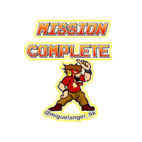 MiguelAngel_sk mission complete allover miguelangelsk Sticker