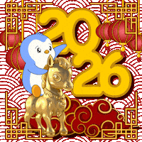 Chinese New Year Penguin Sticker by Pudgy Penguins