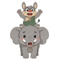 Animal Kingdom Elephant Sticker