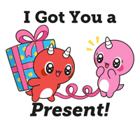 Christmas Giving Sticker by Naru Naru
