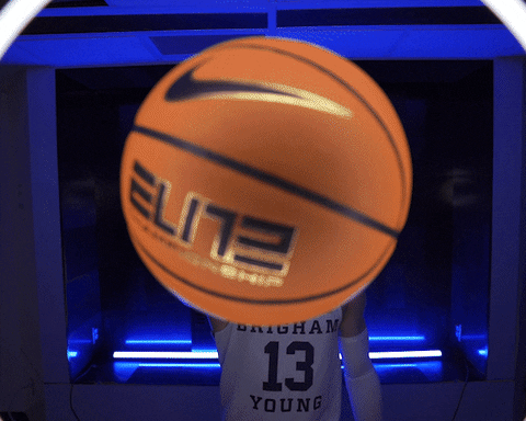 Byu Basketball Go Cougs GIF by BYU Cougars
