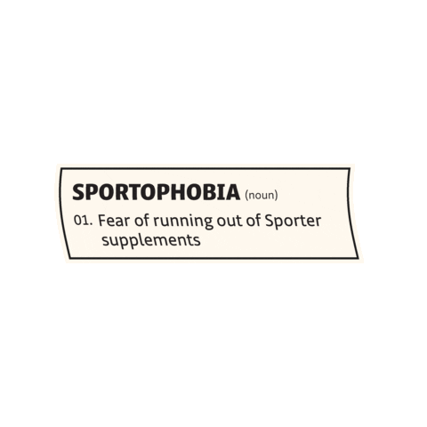 Gym Supplements Sticker by Sporter