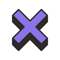X Cross Sticker by bboxforkids