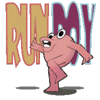 Run Running Sticker