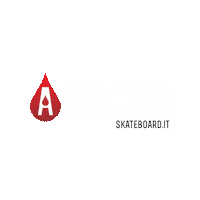 AddictedToSkateboarding ats addictedtoskateboarding addicted to skateboarding skateboardit Sticker