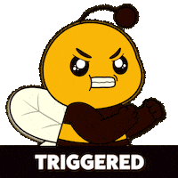 Angry Plan B Sticker by Plan Bee Studios