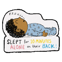 Sleepy Sticker by Strong Families AZ