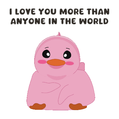 I Love You Couple Sticker by MeetDuckey