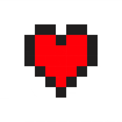 animame giphyupload heart pixel coracao GIF