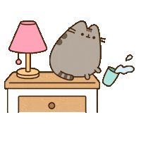 Cat People Oops Sticker by Pusheen