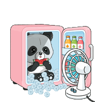 Heat Wave Summer Sticker by PandaPals