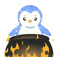 Fire Burn Sticker by Pudgy Penguins
