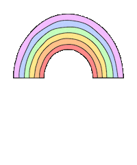 Rainbow Stars Sticker by Goose and Gander